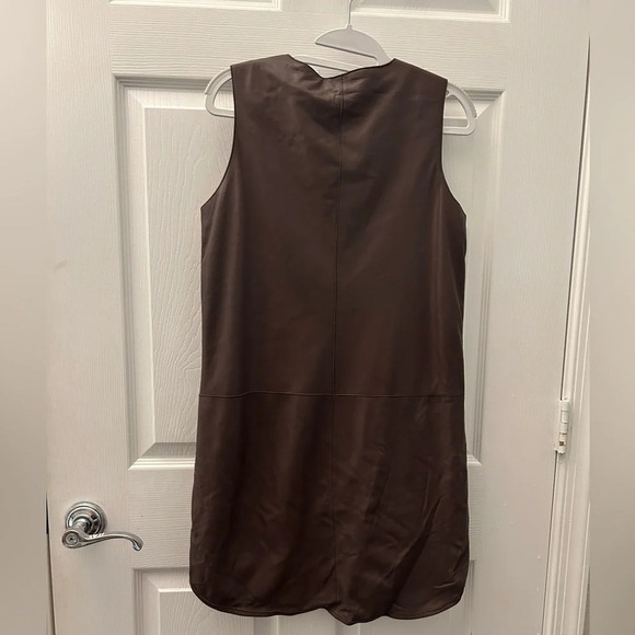 ! Rebecca Taylor Runway Leather Dress, Size 6, - Picture 4 of 6